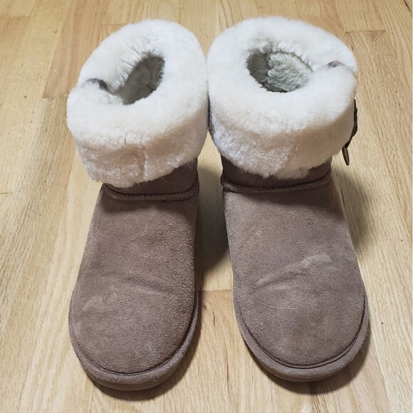 BearPaw suede fleece lined winter boots Women's size 9 - Picture 3 of 11